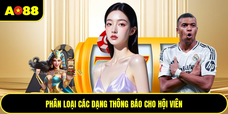 Phân loại các dạng thông báo cho hội viên
